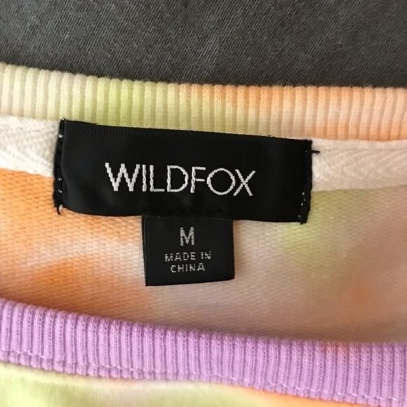 Wildfox M Sherbet Wash tie dye sweatshirt - Picture 6 of 8